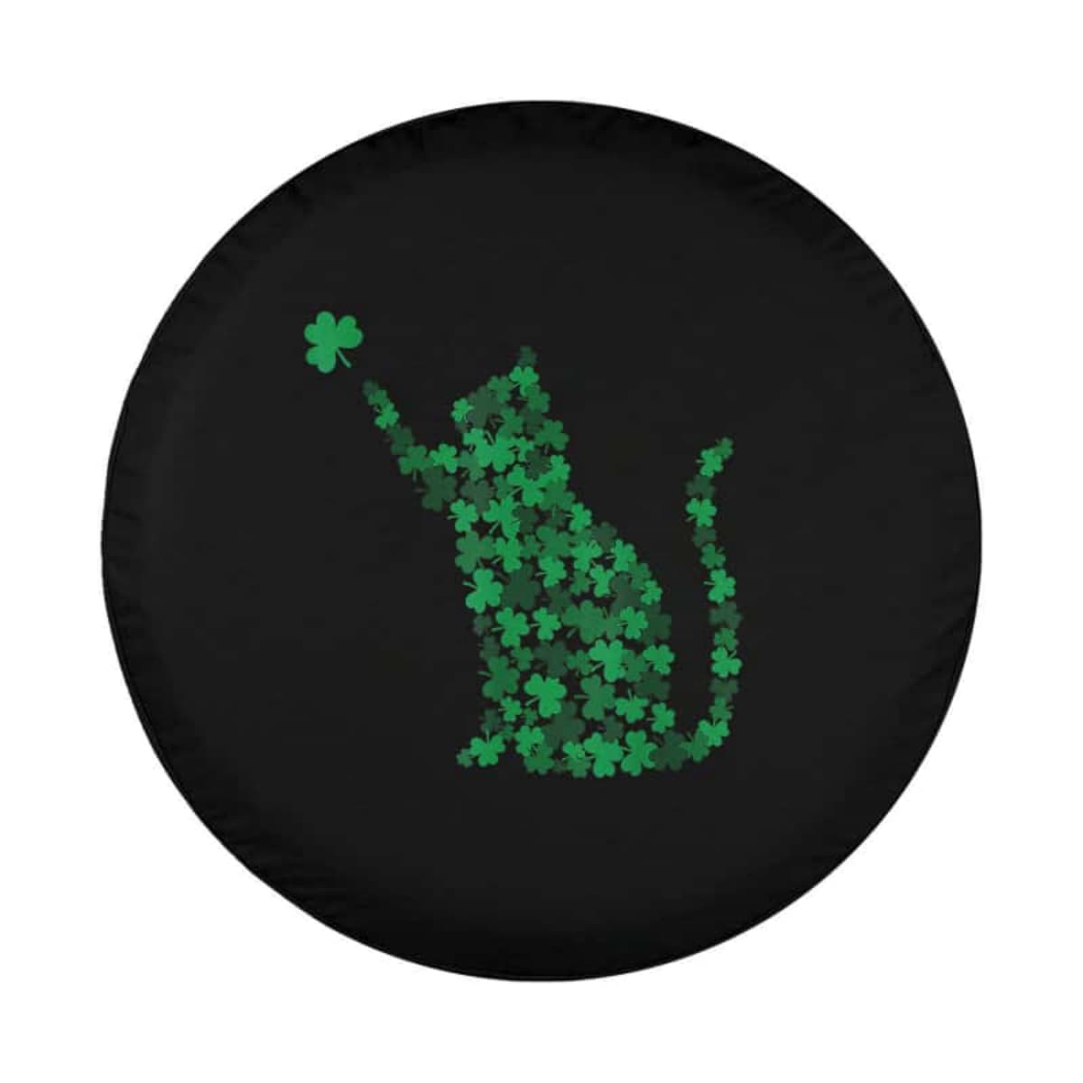 Lucky Shamrock Cat Spare Tire Cover