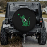 Lucky Shamrock Cat Spare Tire Cover