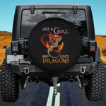 Just A Girl Who Loves Dragons Spare Tire Cover