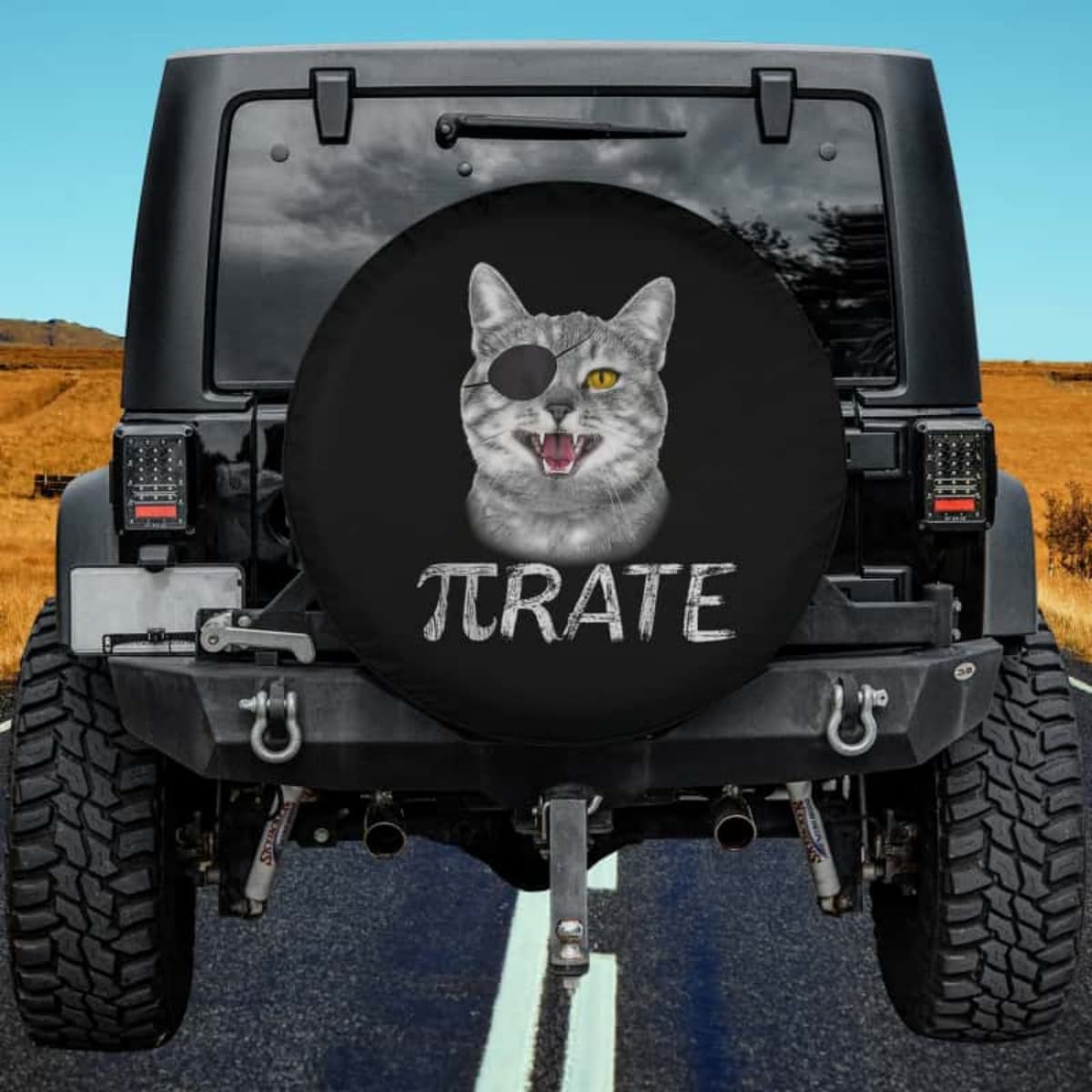 The Mathematical Meow Spare Tire Cover
