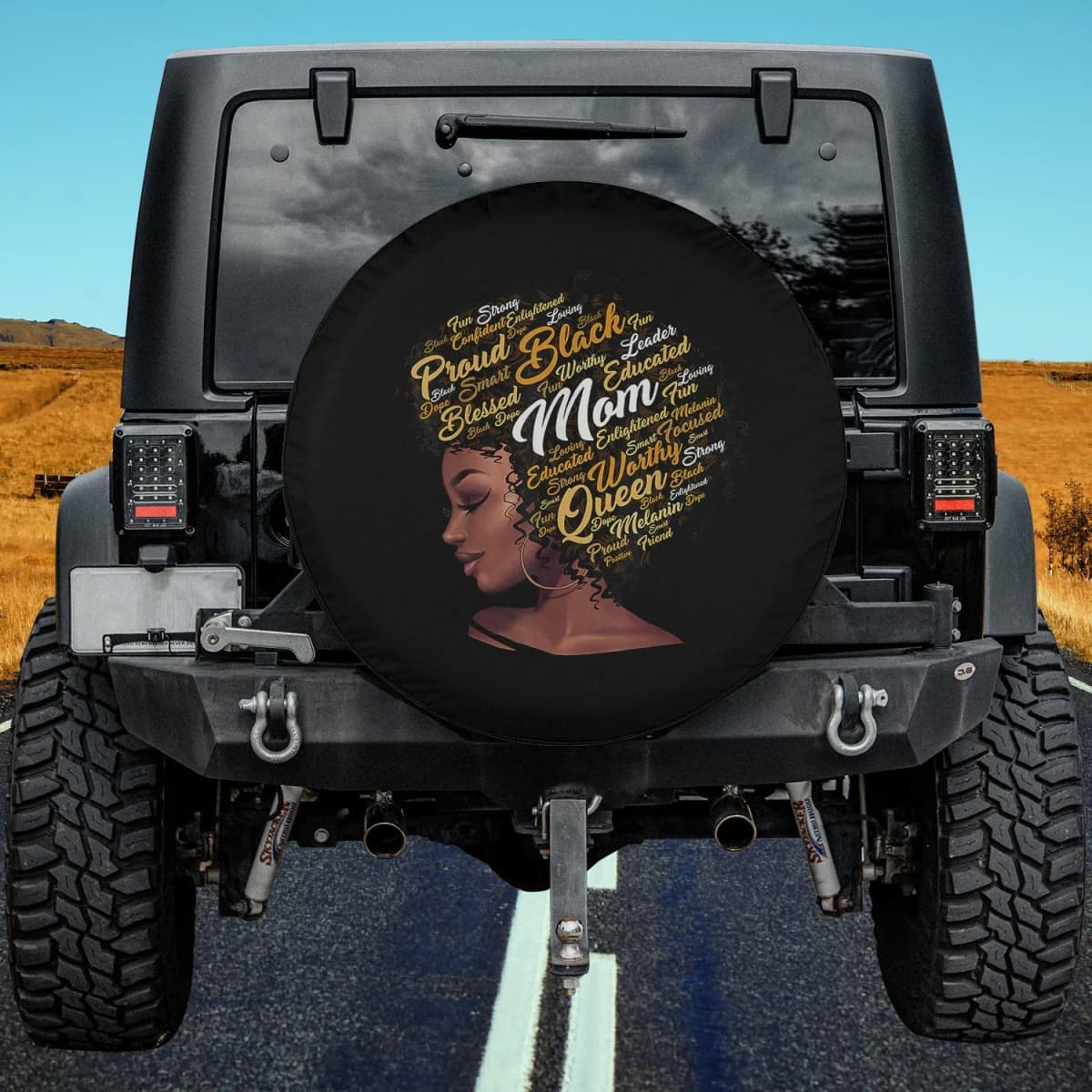 The Proud Black Mom Spare Tire Cover
