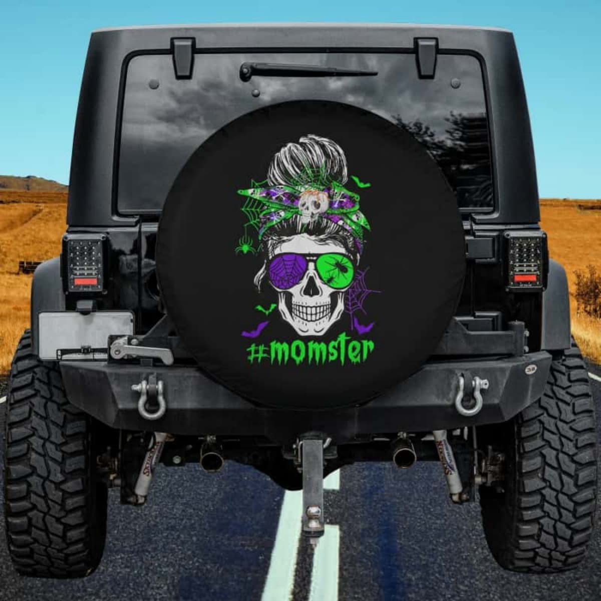 Midnight Messy Bun Spare Tire Cover