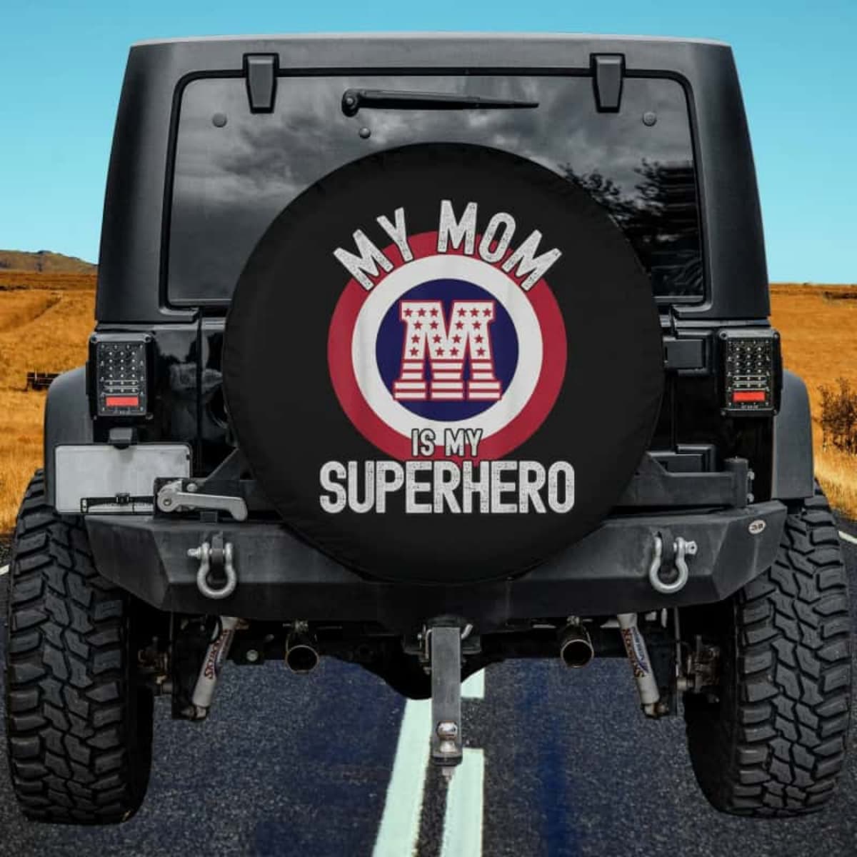 The Superhero Mom Spare Tire Cover