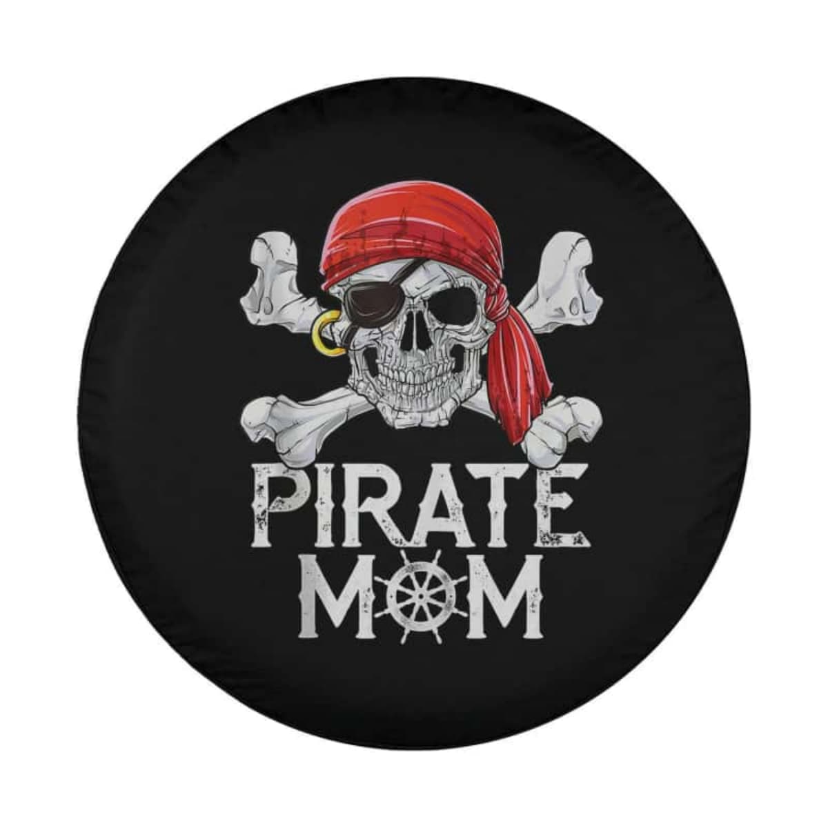 The Pirate Mom Badge Spare Tire Cover