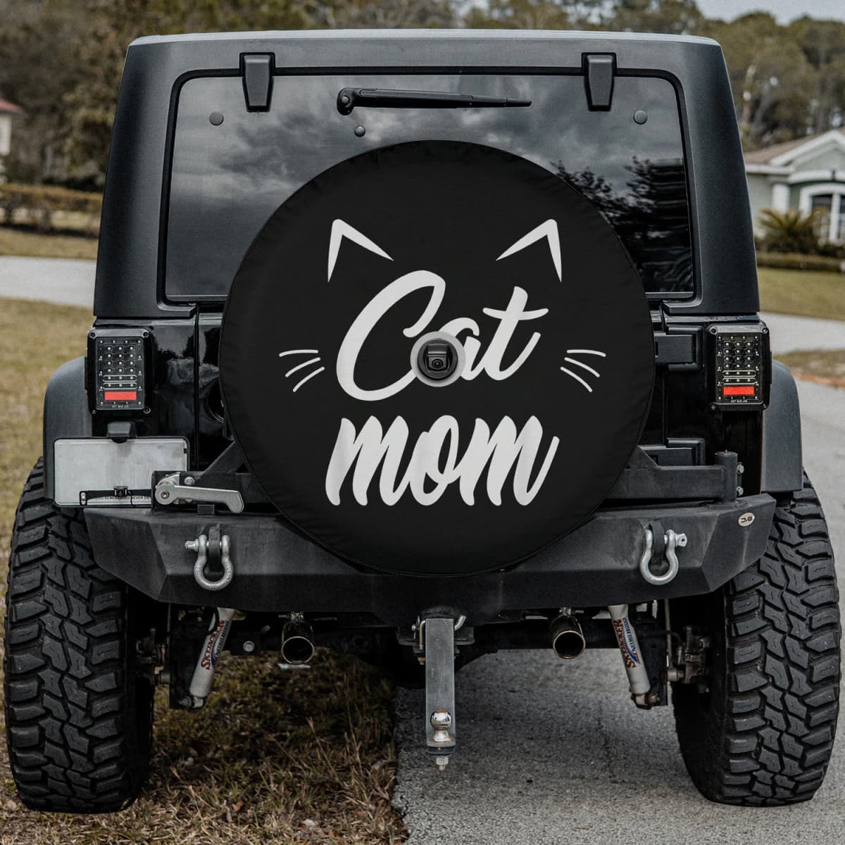 The Cat Mom Badge Spare Tire Cover
