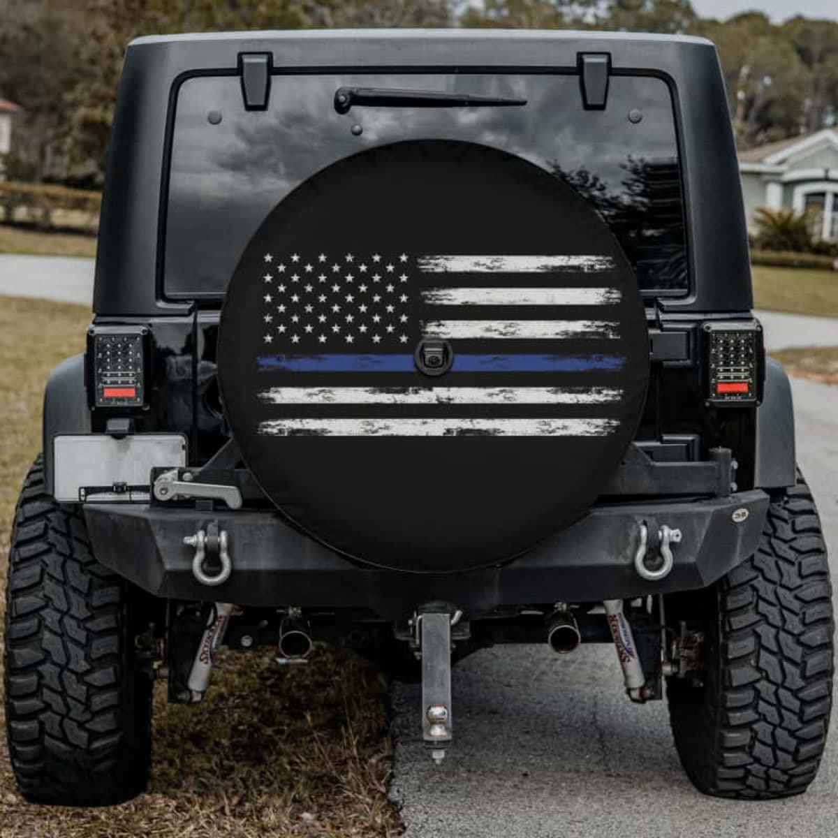 Back the Blue Spare Tire Cover