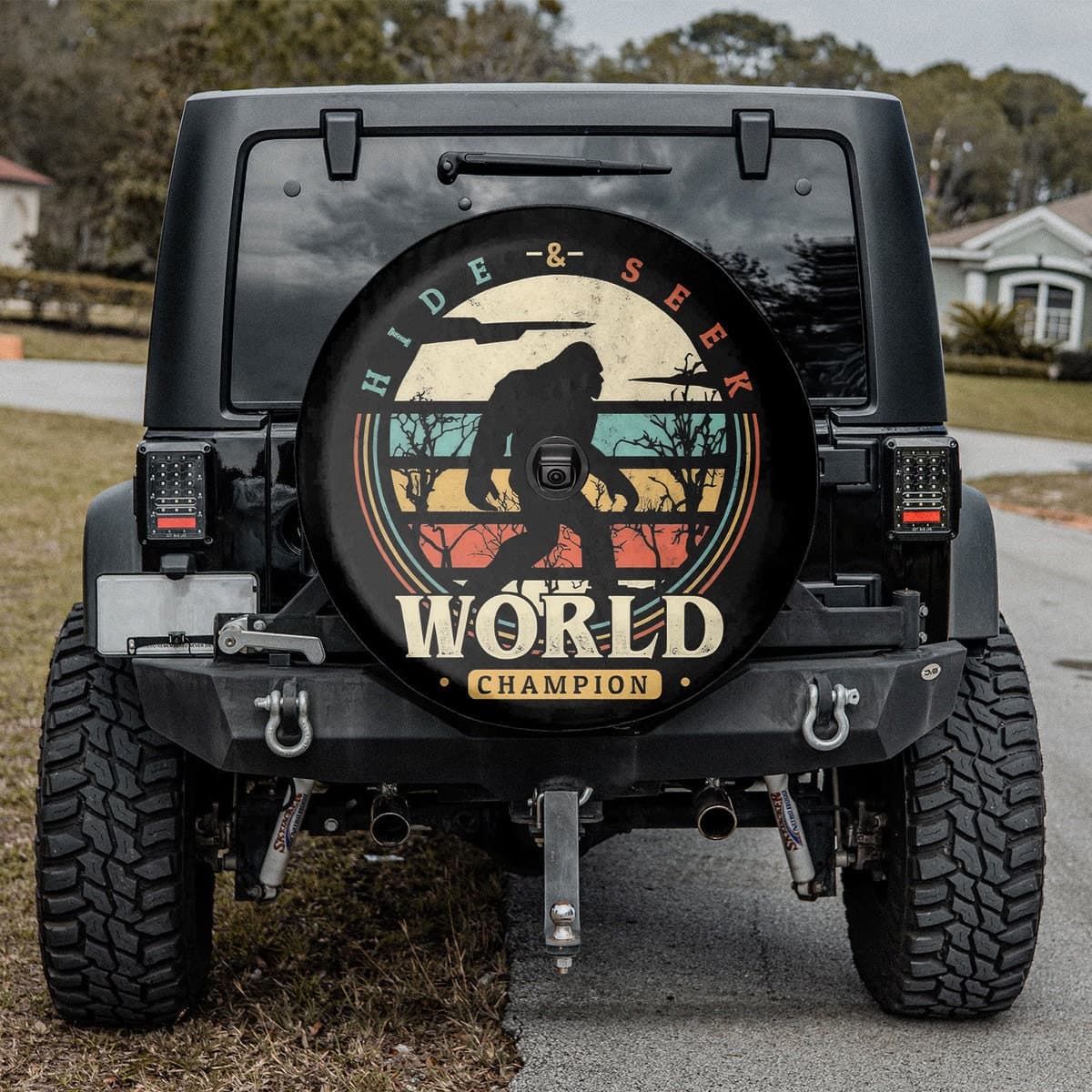 Hide & Seek World Champion Bigfoot Spare Tire Cover