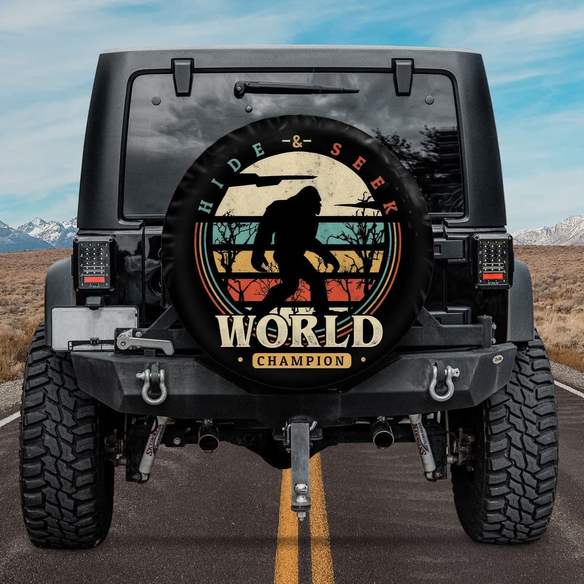 Hide & Seek World Champion Bigfoot Spare Tire Cover
