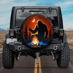 Bigfoot Campfire Stories Spare Tire Cover