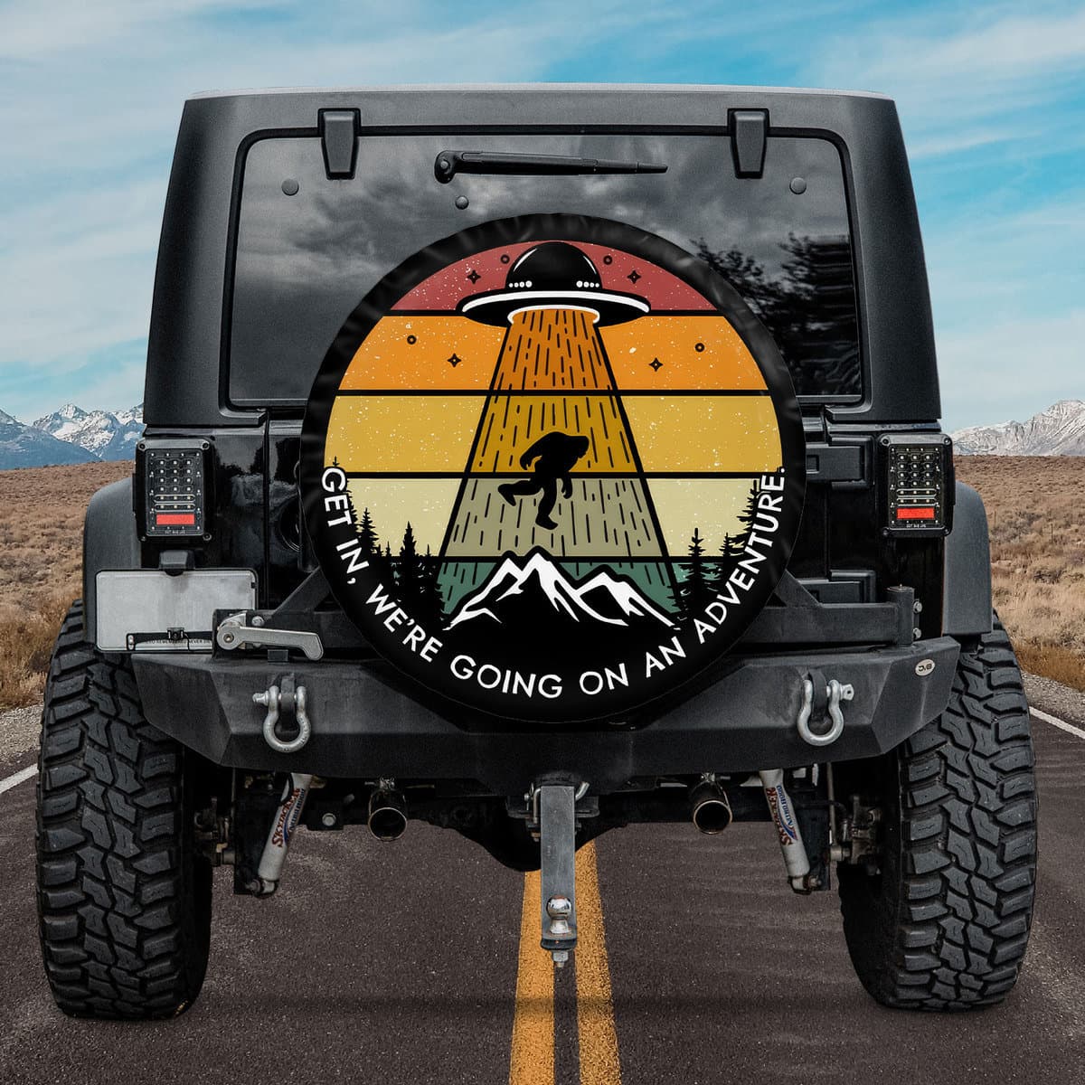 Beam Me Up, Squatch Spare Tire Cover