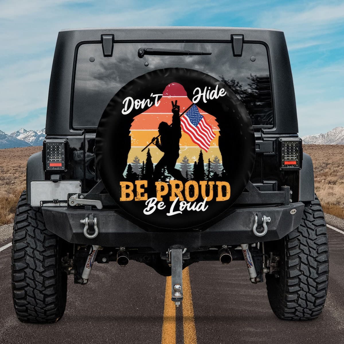 The "Be Proud, Be Loud" Cover Spare Tire Cover