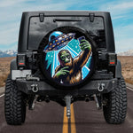 Bigfoot UFO selfie Spare Tire Cover