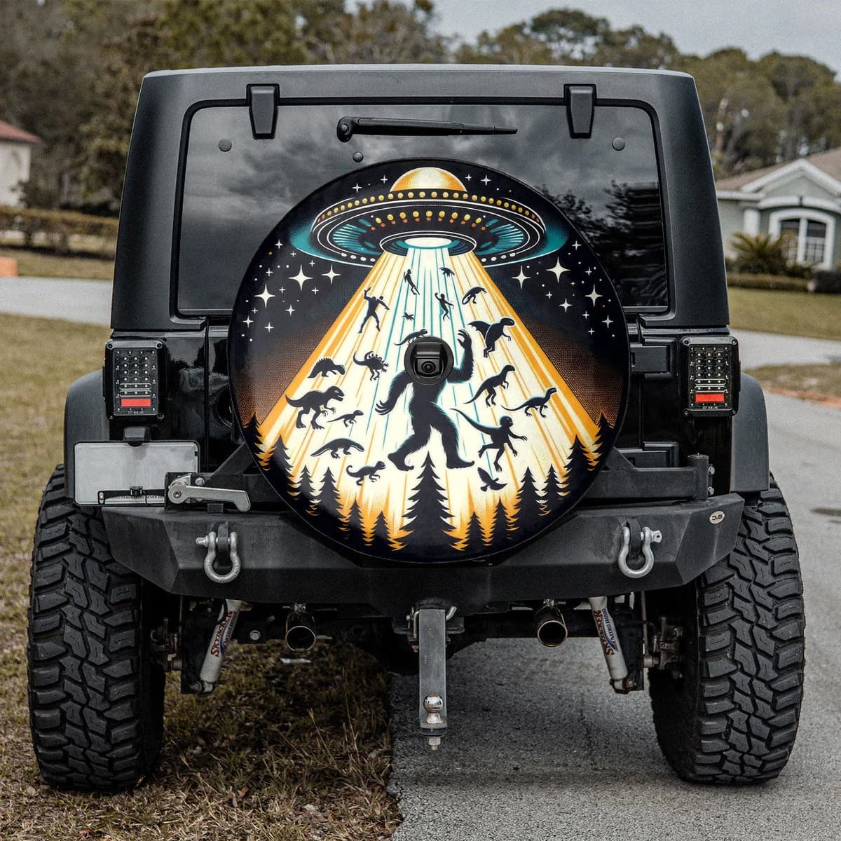 Jurassic Beam-Up Spare Tire Cover