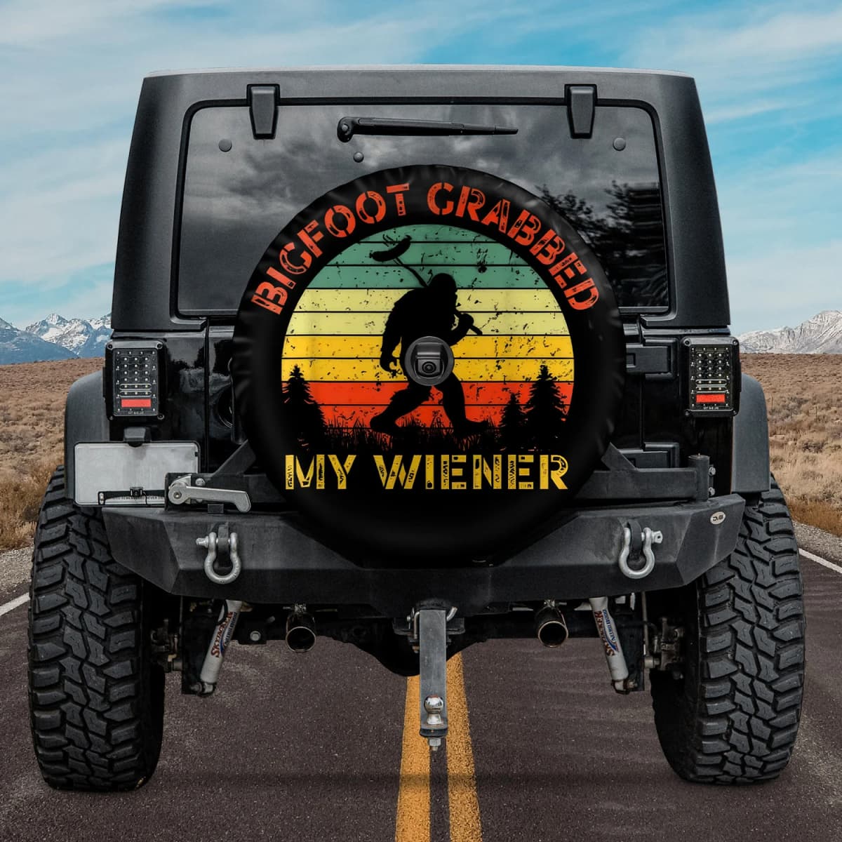 The Wiener Bandit Spare Tire Cover