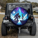 Bigfoot Meets Alien Spare Tire Cover
