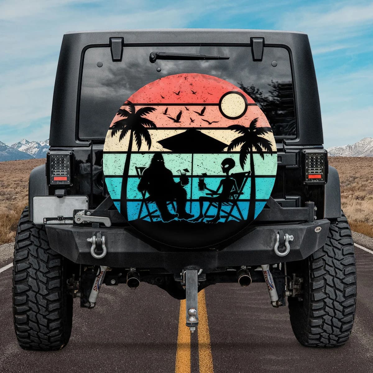 The Intergalactic Day Off Spare Tire Cover