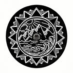 The Geometric Wilderness Totem Spare Tire Cover