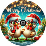 Holiday Country Farmhouse Cute Glasses Chicks Spare Tire Cover - Jeep, Bronco, RV, Camper & More