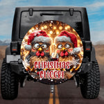 Holiday Country Farmhouse Amber Light Glasses Chicks Spare Tire Cover - Jeep, Bronco, RV, Camper & More