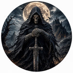 Dark Gothic Reaper Greatsword Spare Tire Cover - Jeep, Bronco, RV, Camper & More