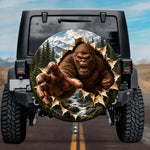 3D Sasquatch Forest Burst Spare Tire Cover - Jeep, Bronco, RV, Camper & More