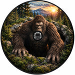 3D Sasquatch Cave Burst Spare Tire Cover - Jeep, Bronco, RV, Camper & More