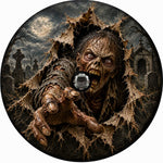 3D Zombie Graveyard Burst Halloween Spare Tire Cover - Jeep, Bronco, RV, Camper & More