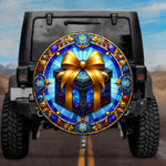 Stained Glass Gift Box Spare Tire Cover - Jeep, Bronco, RV, Camper & More