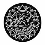The Geometric Wilderness Totem Spare Tire Cover
