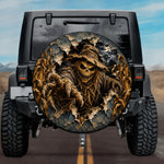 3D Creepy Scarecrow Cornfield Halloween Spare Tire Cover - Jeep, Bronco, RV, Camper & More