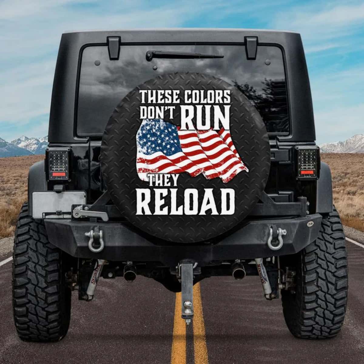 The Second Amendment Patriot Quote American Flag Spare Tire Cover